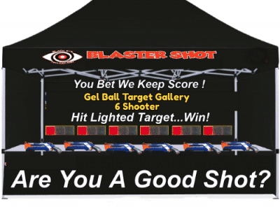 6 Player Gel Ball Gun Target Shooting Gallery